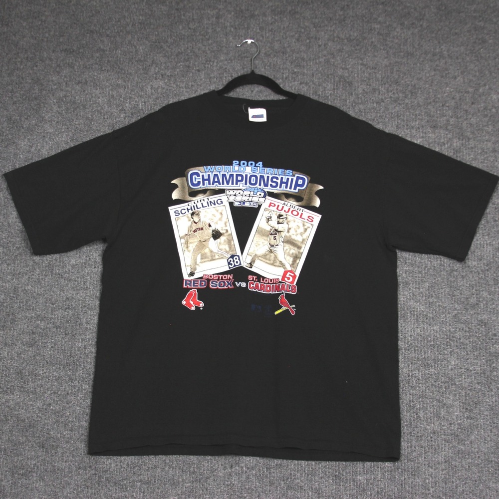 Vintage 2004 World Series Championship Red Sox vs Cardinals Mens XL T Shirt